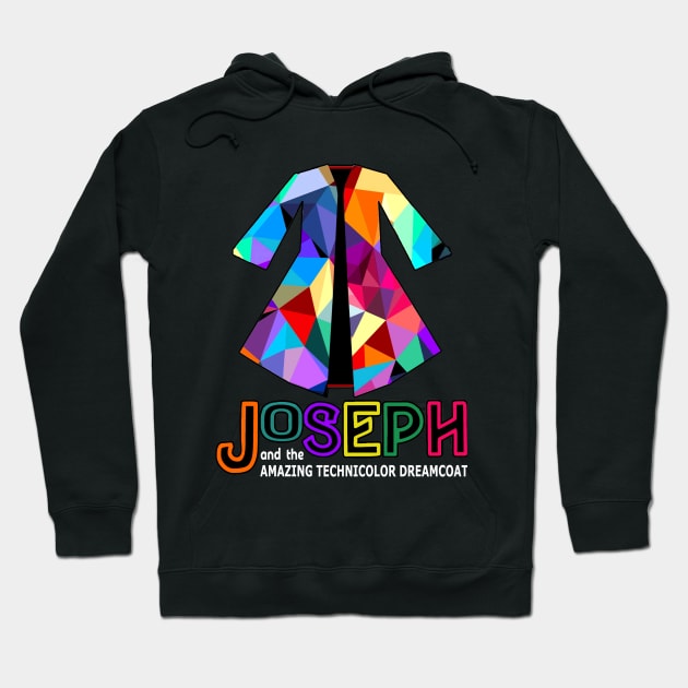 Joseph and the Amazing Technicolor Dreamcoat - Design #1 Hoodie by MarinasingerDesigns